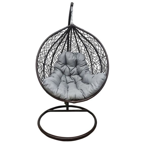 Підвісне крісло-гойдалка кокон Bonro Бонро 329 XL (коричнево-сірий) (42400922) | Зображення 4
