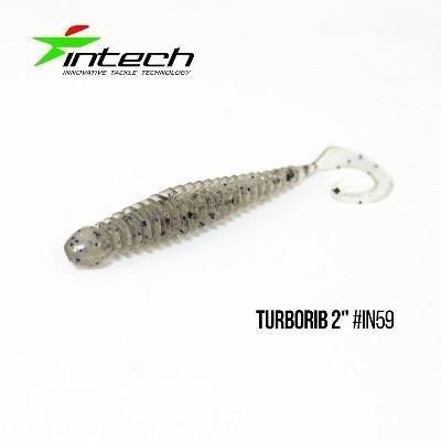 Силиконовая приманка, Съедобный силикон Intech Интеч Turborib 2"12 шт IN59