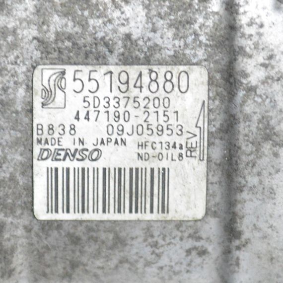 Компресор кондиціонера Fiat Doblo Punto Qubo бензин Фіат Добло Пунто Кубо 55194880 | Зображення 5