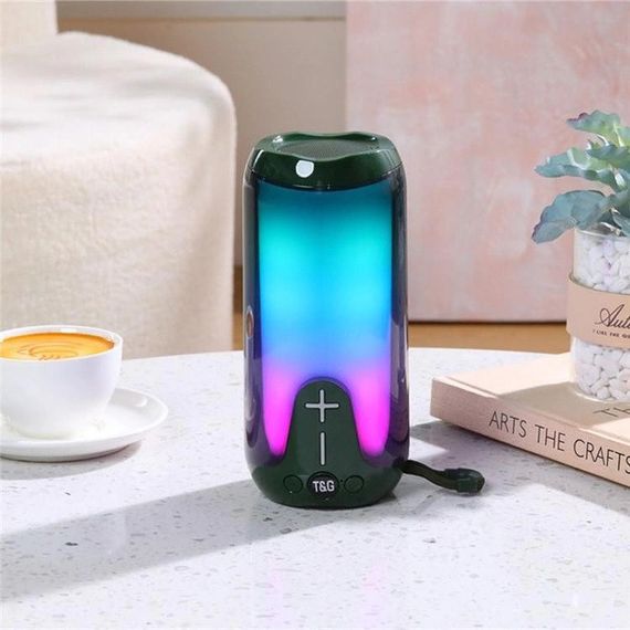 Беспроводная портативная колонка с ремешком TG651, Колонка для музыки Лампа блютуз MJ-74