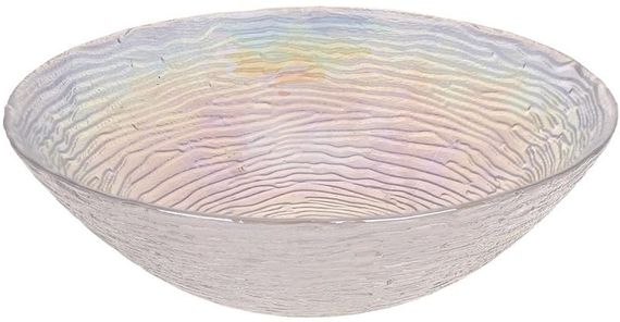 Набір 6 скляних глибоких тарілок "Fleur Pearl" Ø20см (0.9л), перламутр