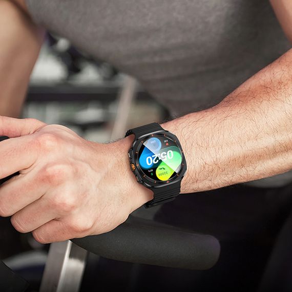 Смарт-часы Hoco Smart Watch Y29 Smart sports watch (call version) Black | Зображення 4