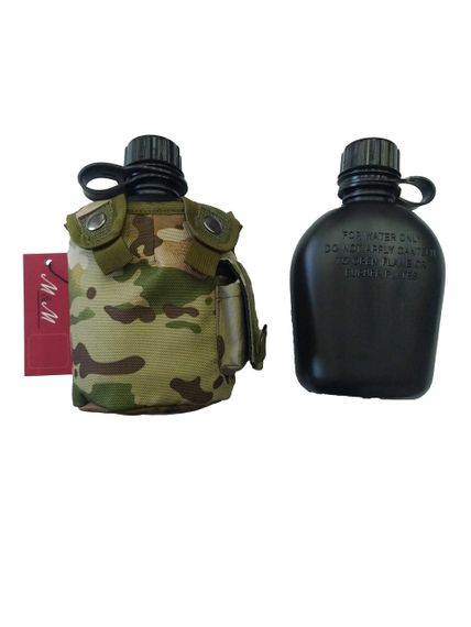 Фляга пластикова 870 мл чорна в чохлі M&M мультикам (213544) | Зображення 5