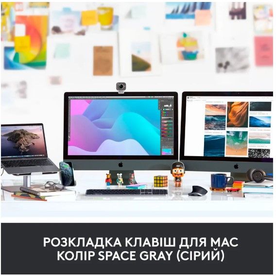 Клавіатура Logitech MX Keys for Mac Advanced Space Grey (920-009558) | Зображення 1