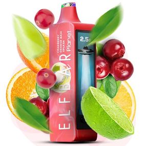 ELF BAR Planet 25000. Клюква Апельсин Баджо (Cranberry Orange Baja Splash)