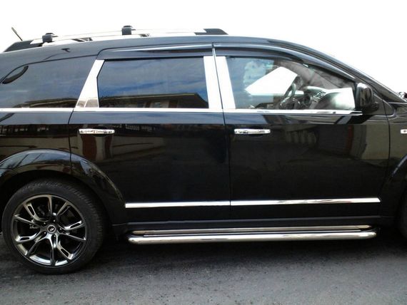 Молдинг дверей (4 шт, нерж) для Fiat Freemont