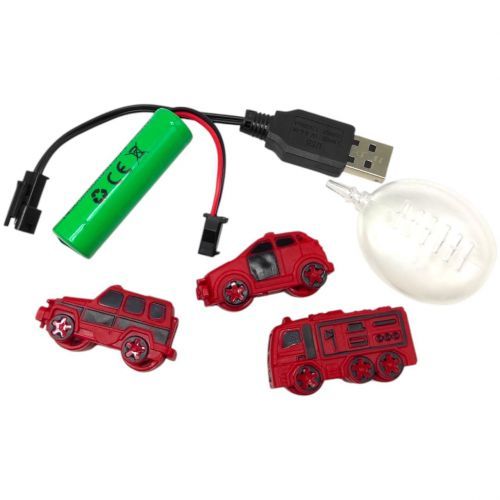 Пожарная машина на радиоуправлении с катапультой (USB.муз.мир.брызгает водой) | Зображення 1