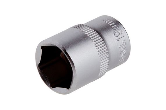 Головка шестигранная Intertool - 19мм x 1/2" матовая (ET-2019)