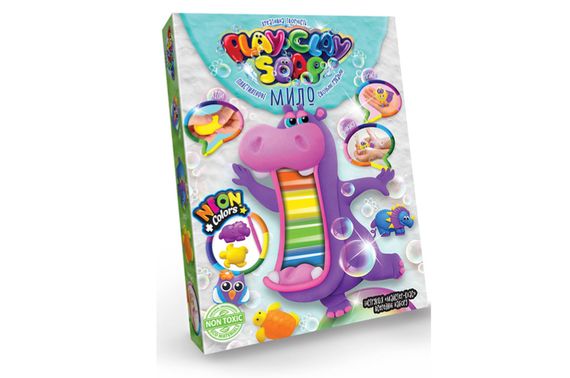 Набір для творчості PCS-03-01U,02U,03U,04U "Пластилінове Мило "PLAY CLAY SOAP" середній DANKO | Зображення 4
