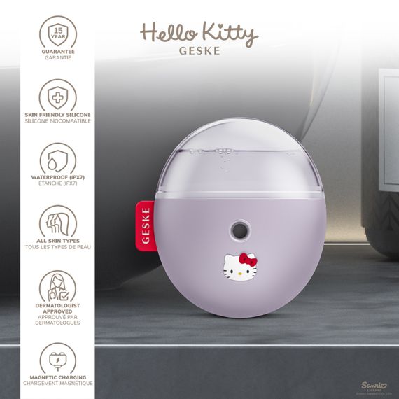 Електронний освіжувач для зволоження обличчя GESKE Facial Hydration Refresher 4в1 by Hello Kitty purple | Зображення 2