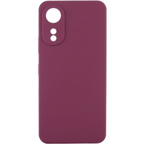 Чехол Silicone Cover Lakshmi Full Camera (AAA) для Oppo A78 4G Бордовый / Plum