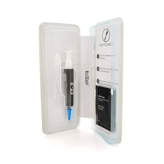 Паста термопровідна PCcooler GT2 4g, шприц, Grey, > 9.8, 0W / m-K