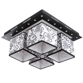 Люстра потолочная с подсветкой смарт LED E14 40W BK (BKL-624C/4)