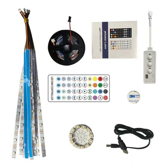 Эффектный светильник Фейерверк 28Key Kit BT ∙ Светомузыка с пультом и Bluetooth | Зображення 1