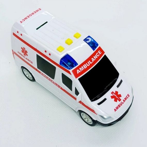 Дитяча автомодель "Швидка допомога" 7994, 17х7 см, звукові та світлові ефекти | Зображення 4