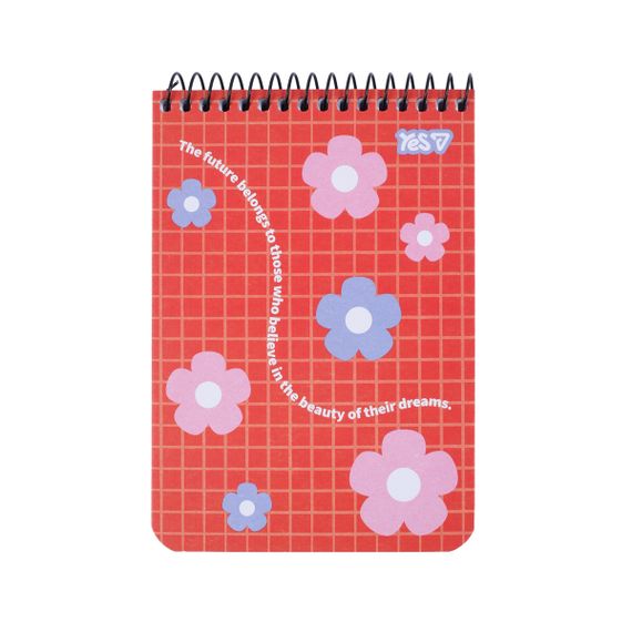 Зошит для записів А6 YES Smiley and Flowers 152295 80 аркушів