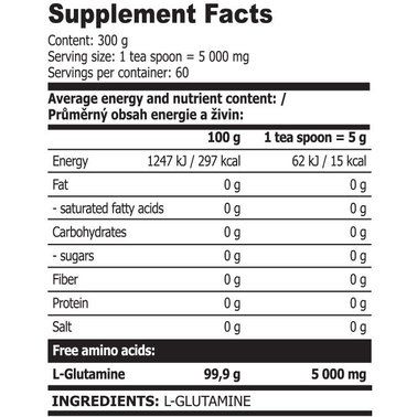 Глютамін Gluta Pure 300 g | Зображення 1