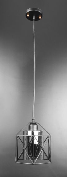 Люстра підвісна LOFT на 1 лампочку 25974 Чорний 25-100х16х19 см.