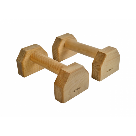 Упори для віджимань (паралетси) Cornix 25 см дерев'яні XR-0493