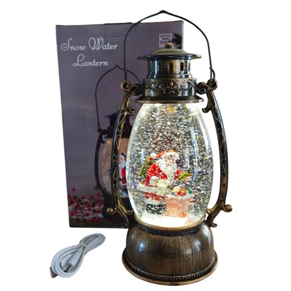 Новорічний нічник вінтажний ліхтар XMAS WDL-24028A (47692-10091_818) | Зображення 2