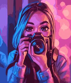 Картина по номерам "Взгляд художника" 40х50 10206-AC