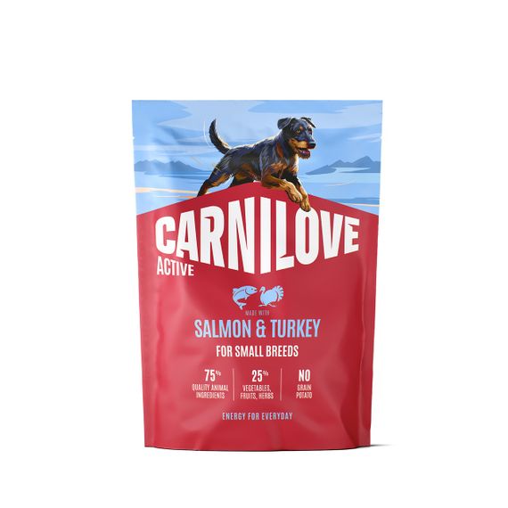 Сухий корм із лососем та індичкою для собак малих порід Carnilove Active Salmon & Turkey Small Breed, 1.5 кг