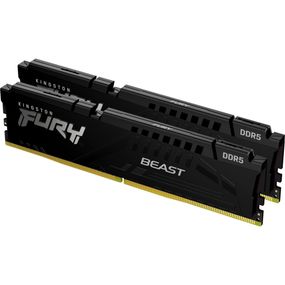 Модуль пам'яті для комп'ютера DDR5 64GB (2x32GB) 6000 MHz Beast EXPO Black Kingston Fury (ex.HyperX) (KF560C36BBE2K2-64)