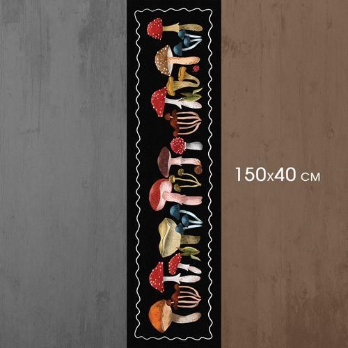 Доріжка на стіл Мухомори та поганки 150x40 см (DR__24S018) | Зображення 2