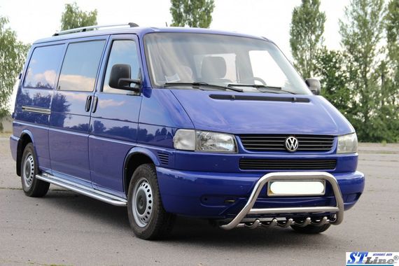 Кенгурятник WT003 (нерж) 51мм, с надписью для Volkswagen T4 Caravelle/Multivan | Зображення 2