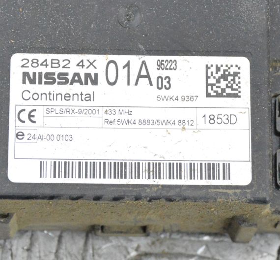 Блок керування комфортом 2.5 DCI Nissan Navara D40 2004-2015 Модуль комфорту Ніссан Навара д40 284B24X01A | Зображення 1