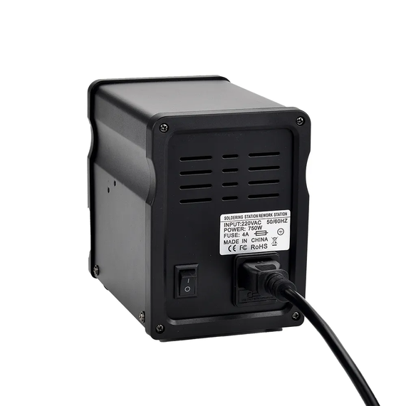 Термовоздушная паяльная станция JCD 996D 220V 2 в 1 (фен + паяльник) с ЖК-дисплеем Черный (sv2440) | Зображення 2