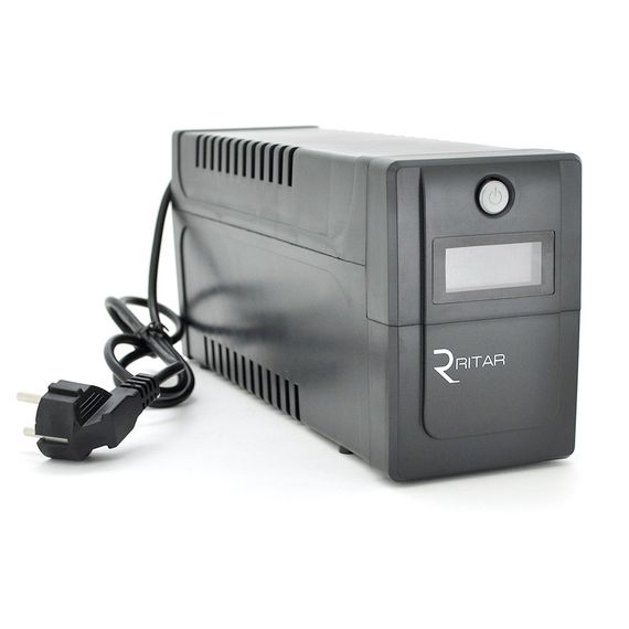 ДБЖ Ritar RTP800 (480W) Proxima-D, LCD, AVR, 3st, 2xSCHUKO socket, 1x12V9Ah