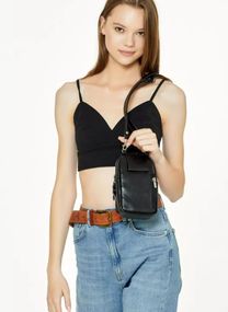 Сумка жіноча Sambag Modena чорна 19 х 11 х 3 см (96093070)