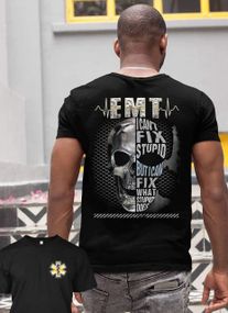 Футболка мужская с принтом повседневная M Черная