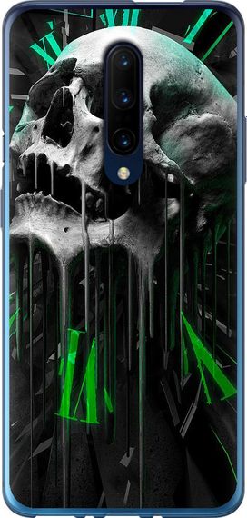 Чехол на OnePlus 7 Pro Череп-часы "4100u-1696-17620"