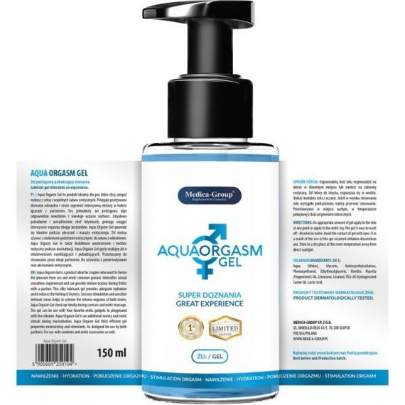 Лубрикант на водной основе Aqua Orgasm Medica, 150 мл sexstyle | Зображення 1