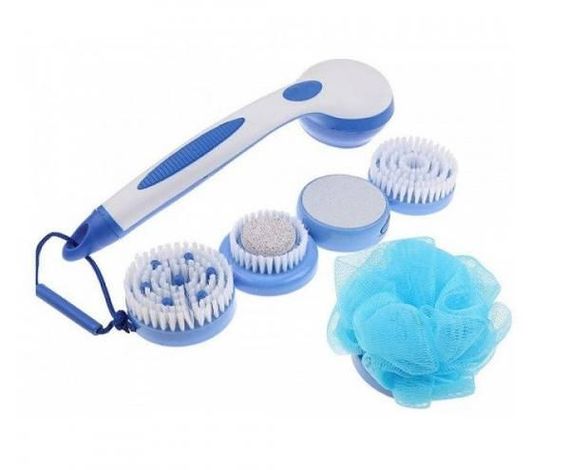 Масажна щітка для тіла Spin Spa + 5 насадок