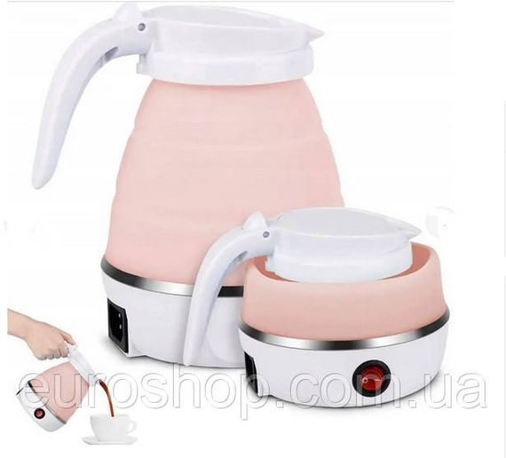 Чайник електричний Elecreic Kettle 600 мл складаний, силіконовий, дорожній туристичний електрочайник | Зображення 1