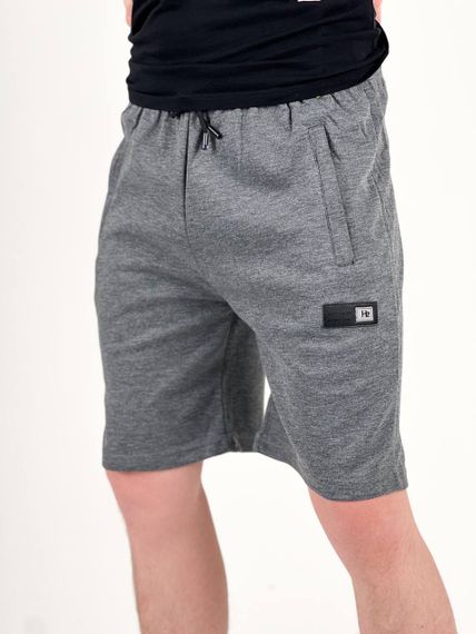 Мужские свободные трикотажные шорты до колен SA396 цвет серый, размер 52/54