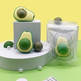 Игрушка для котов лизун Авокадо с кошачьей мятой