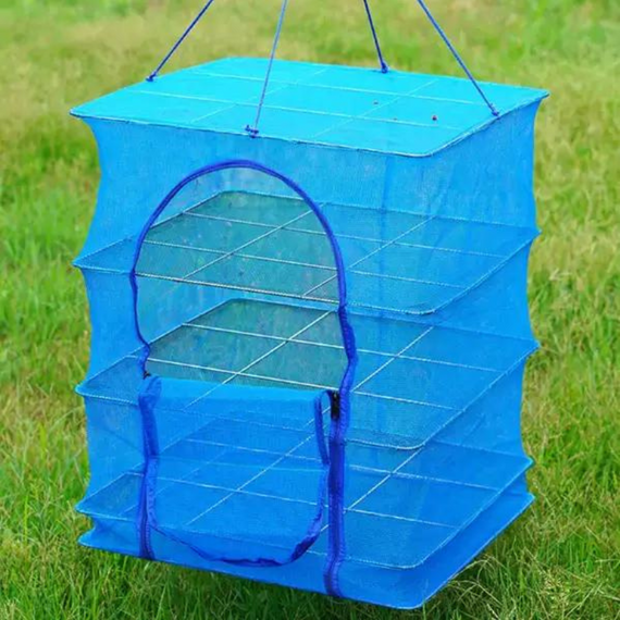 Сушарка підвісна для грибів триярусна , Сітка для сушіння таранки 55*55*75   знижка | Зображення 2