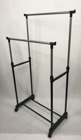 Портативна стійка для речей, Подвійна вішалка на коліщатках Double Pole   знижка | Зображення 6