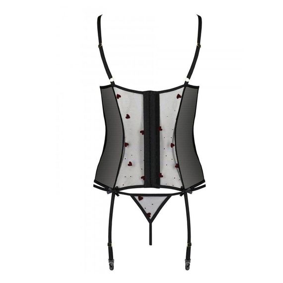 Корсет с подвязками + стринги LOVELIA CORSET black S/M - Passion | Зображення 4