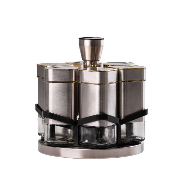 Набор для специй на подставке 6 предметов по 120 мл HP531T1025J | Зображення 1