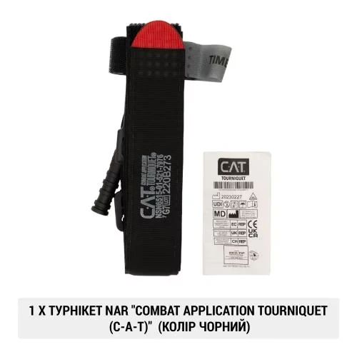 Індивідуальна аптечка NAR IPOK комплект для зупинки кровотечі з C-A-T турнікет, Combat Gauze LE, Flat ETD 4" та нітрилові рукавичк | Зображення 7