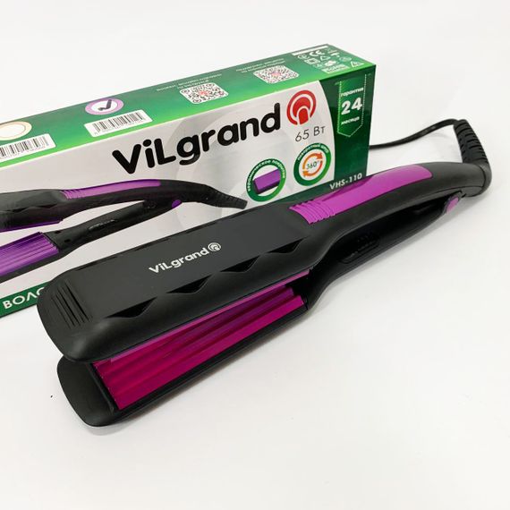 Укладка волос выпрямление ViLgrand, Выпрямитель для волос паровой, Эргономичный утюжок выпрямитель GO-75 | Зображення 2