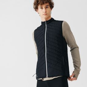 Чоловіча жилетка Run Warm+ для бігу - Чорна - 2XL