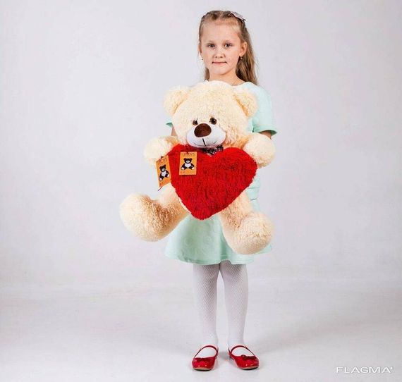 Плюшевый мишка Yarokuz Джеймс 65 см Персиковый