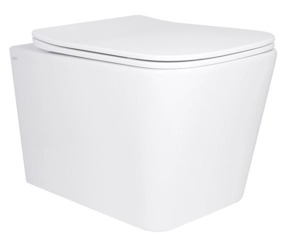 Унітаз підвісний Qtap Tern Ultra Quiet, з сидінням Slim Duroplast/ Soft-close/ Quick Release QT17332303AW