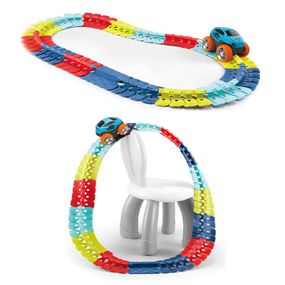 Інтерактивний трек з інерційною машинкою SHT 188 Changeable Trak (92pcs/1CAR) Colorful